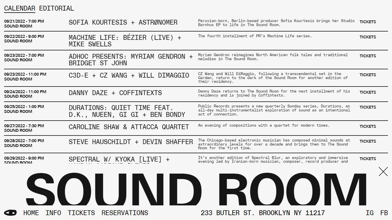 Sound Room – Public Records